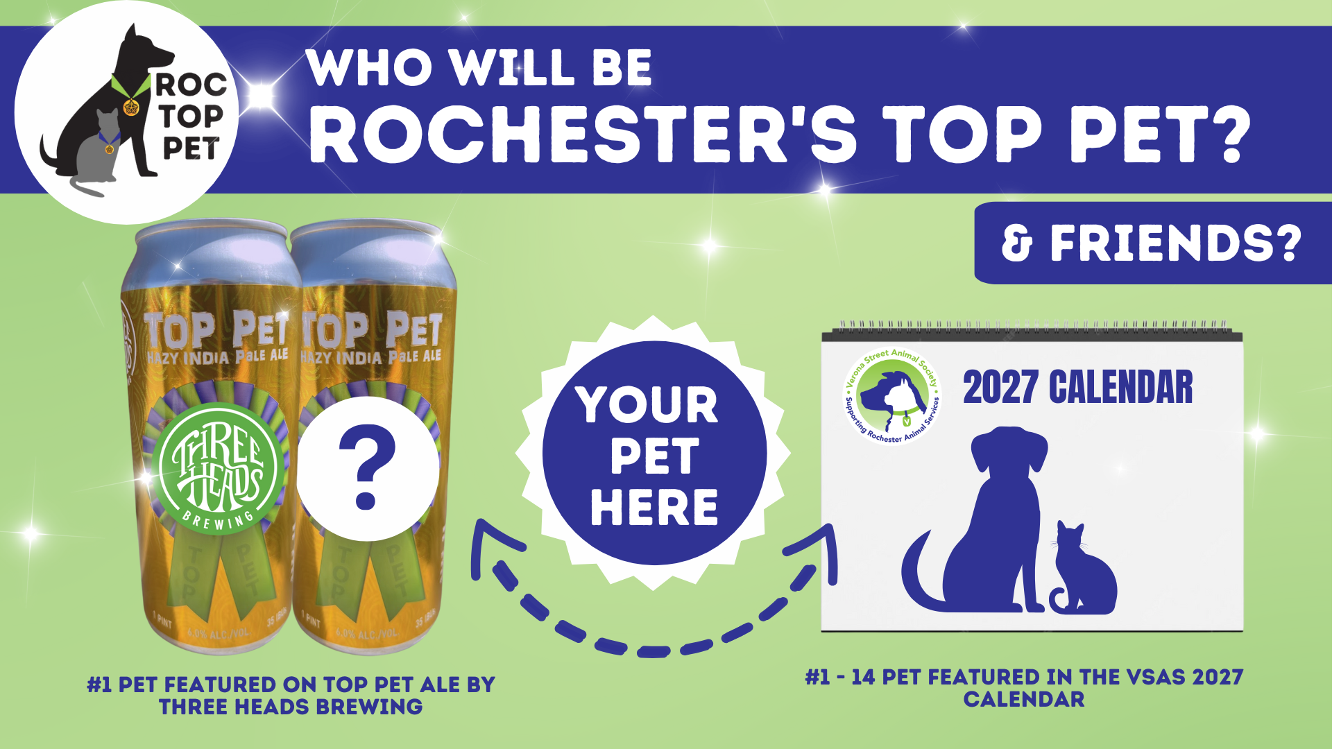 Banner for Rochester's Top Pet Contest