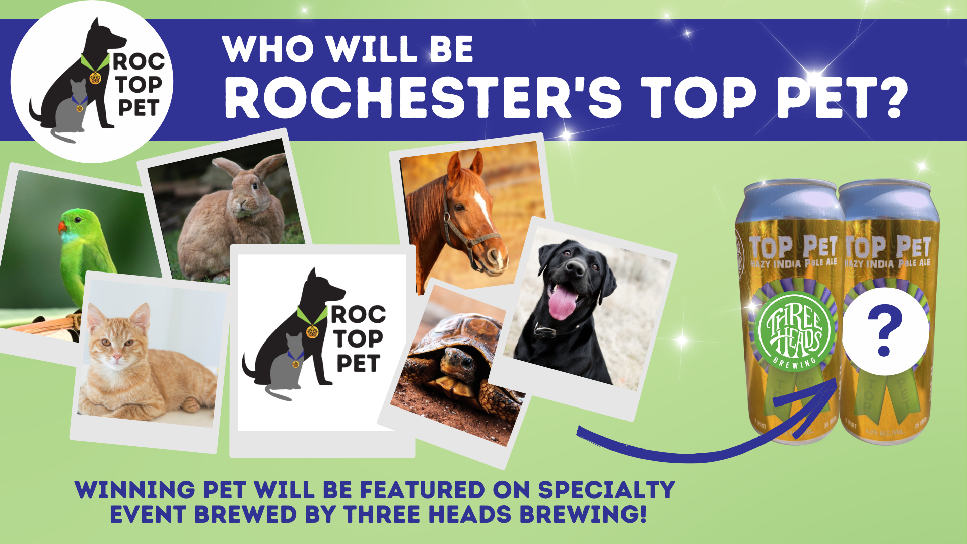 Banner for Rochester's Top Pet Contest