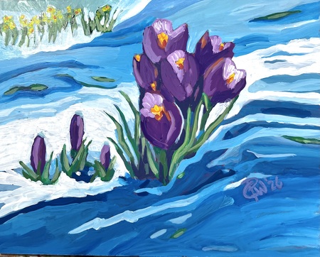 Entry image for First blooms. Clicking this image will show a larger photo