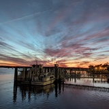 Entry image for Sunset on the St. Mary's river