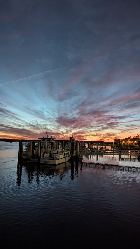 Entry image for Sunset on the St. Mary's river. Clicking this image will show a larger photo