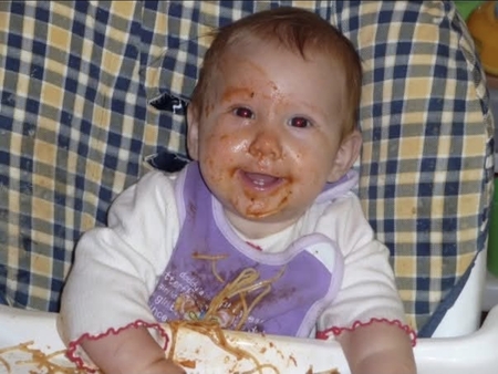 Entry image for Spaghetti Baby. Clicking this image will show a larger photo