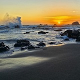 Entry image for Golden Hour Crashing Power at Scotty Creek Beach