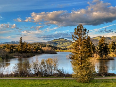 Entry image for Spring Lake after the rain is art. Clicking this image will show a larger photo