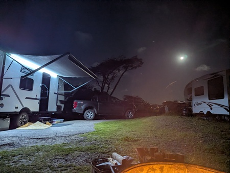 Entry image for Moon rise Doran Beach. Clicking this image will show a larger photo