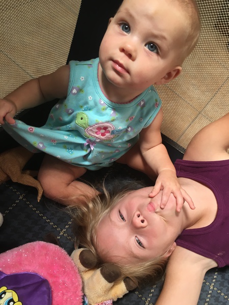 Baby caught a fishy face:)