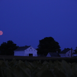 Entry image for Full moon rising over Spooky nook farm Landisville Rd