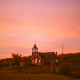 Entry image for Bergstrasse Lutheran Church at Sunset