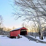 Entry image for Poole Forge Covered Bridge in Winter