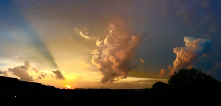 Entry image for Sunset Clouds, near Reinholds. Clicking this image will show a larger photo