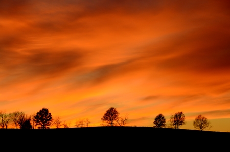 Entry image for November sunset from rte. 625 near Bowmansville. Clicking this image will show a larger photo