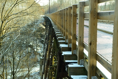 Entry image for Martic Forge Trestle on the Enola Low Grade Trail, before the arson.. Clicking this image will show a larger photo