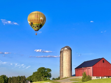 Entry image for Up, up and away over New Holland PA!. Clicking this image will show a larger photo