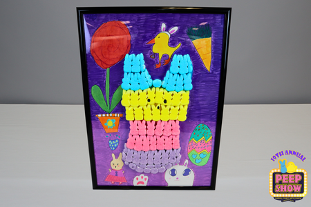 Entry image for The Amazing Rainbow Peepster Bunny. Clicking this image will show a larger photo