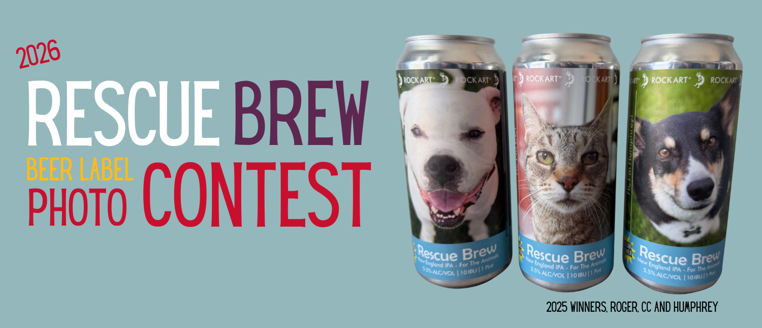 Banner for 2026 RESCUE BREW BEER LABEL CONTEST