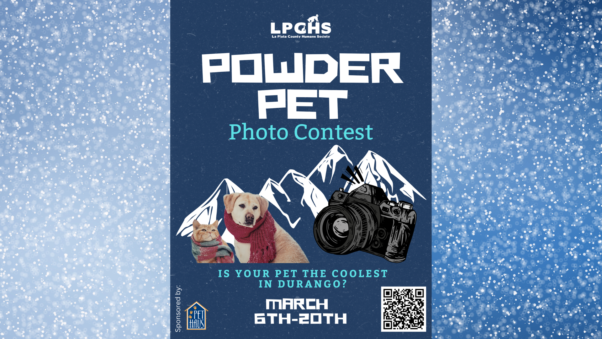 Banner for Durango Powder Pet Photo Contest