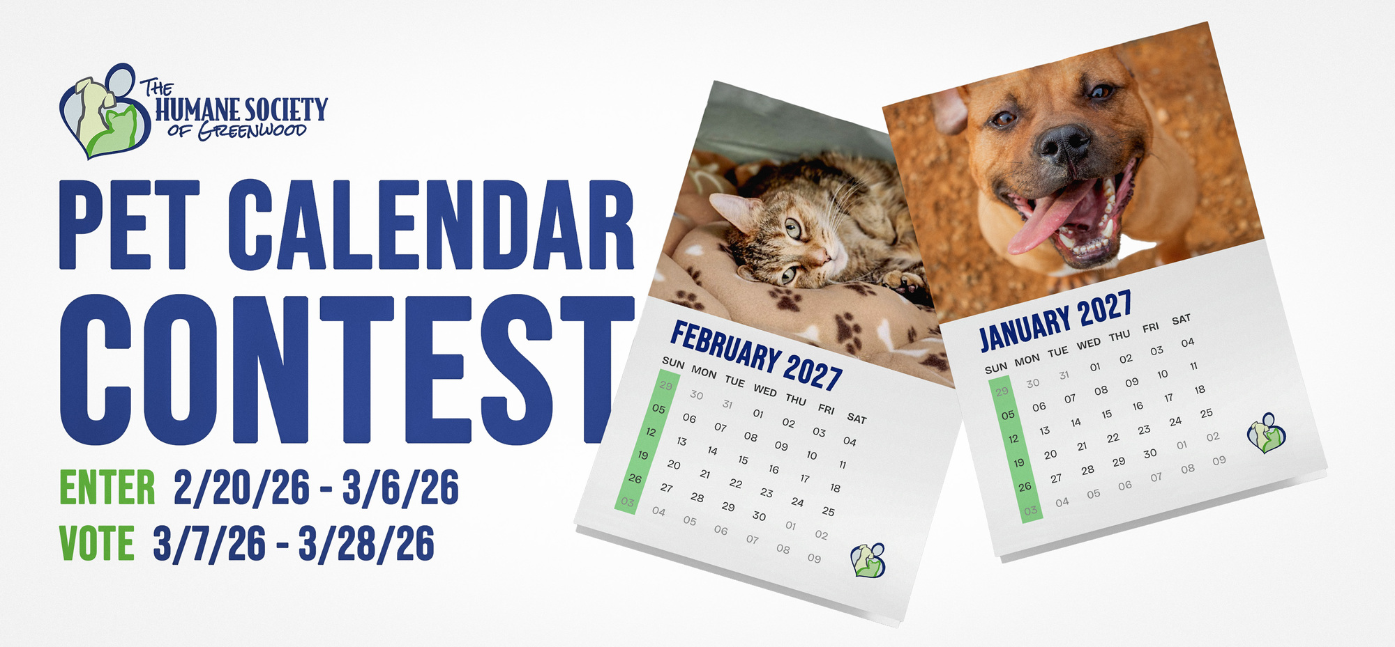 Banner for HSOG Pet Calendar Contest