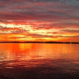 Entry image for Sunset over the bay. Ocean City, MD