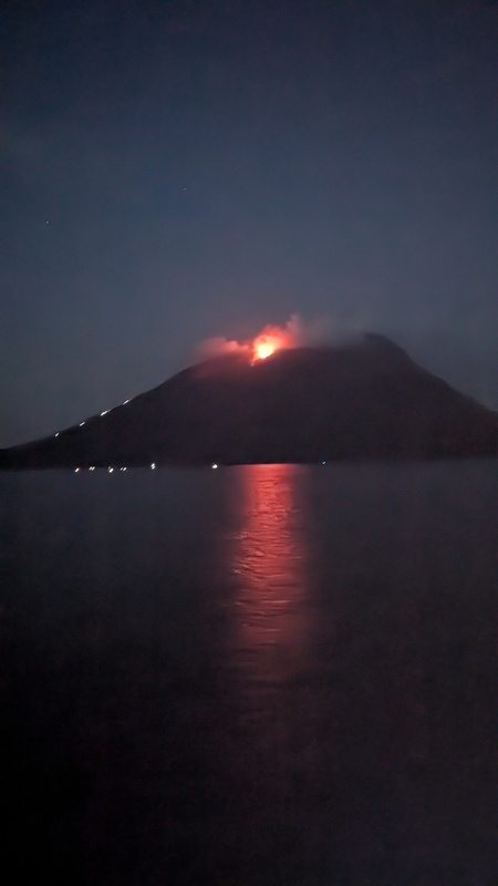 Entry image for Stromboli Erupting. Clicking this image will show a larger photo
