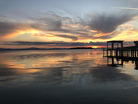 Entry image for Sunset Over Lago di Trasimeno. Clicking this image will show a larger photo