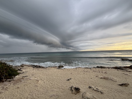Entry image for Cold front moving in. Isla Mujeres, MX. Clicking this image will show a larger photo