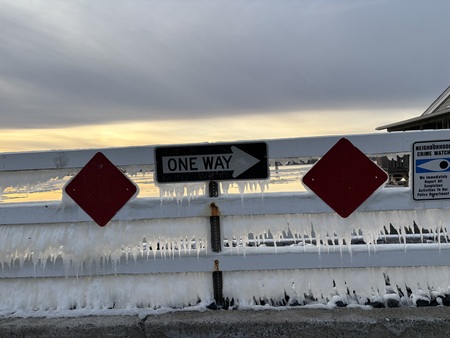 Entry image for Freezing day on the bay. Ocean City, MD. Clicking this image will show a larger photo