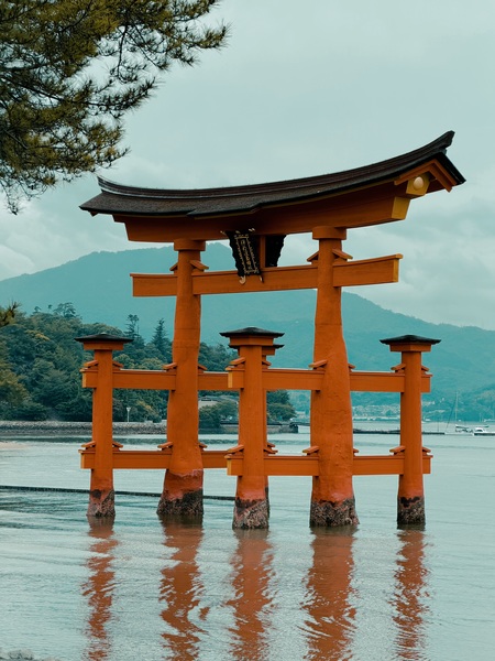 Entry image for Floating Torii Gate. Clicking this image will show a larger photo