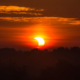 Entry image for Partial Solar Eclipse at Sunrise