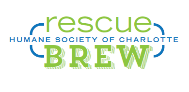 Logo for Rescue Brew – a collaboration between NoDa Brewing Company and the Humane Society of Charlotte