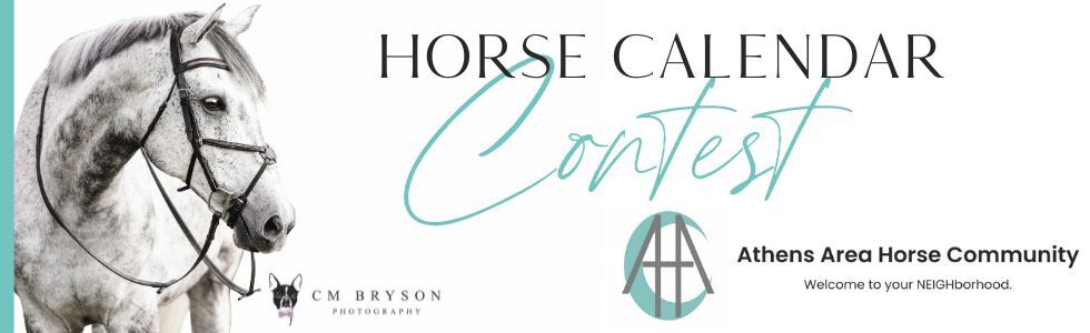 Banner for Athens Area Horse Community Photo Calendar Contest