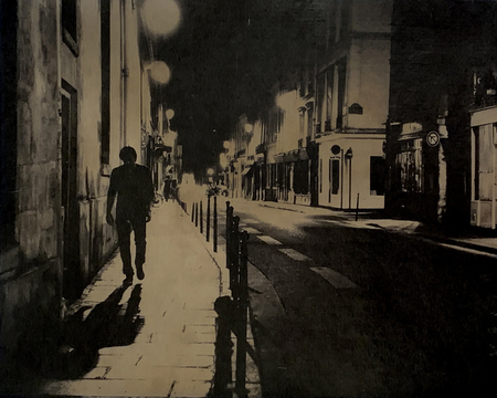 Entry image for Rue de Sévigné, Coffee-toned Cyanotype. Clicking this image will show a larger photo