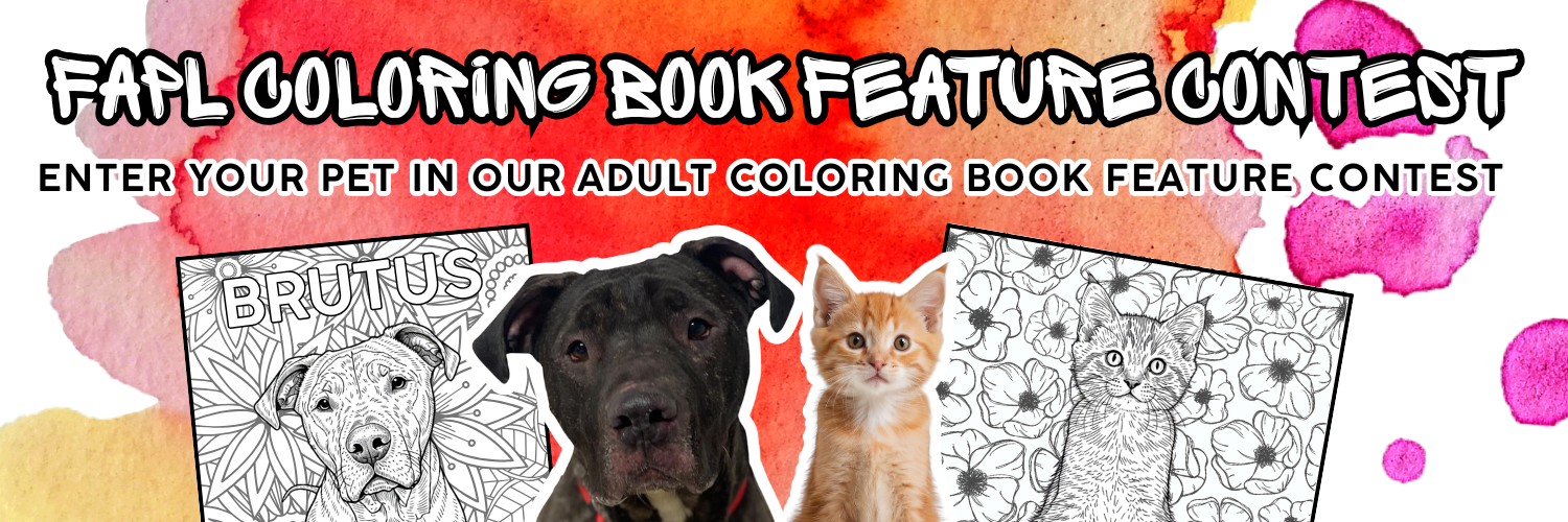 Banner for FAPL Adult Coloring Book Feature Contest