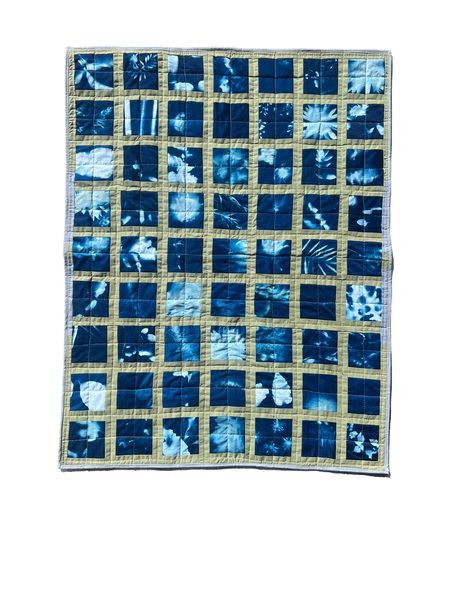 Entry image for Cyanotype Quilt. Clicking this image will show a larger photo