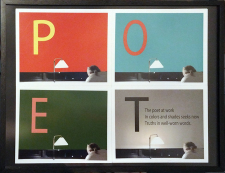 Entry image for The Poet at Work, with a Haiku. Clicking this image will show a larger photo