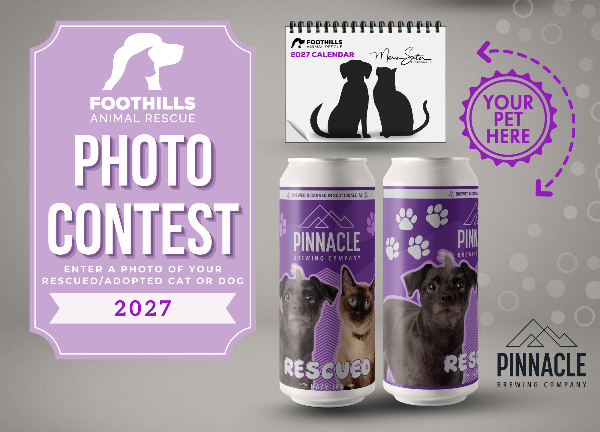 Banner for Foothills Animal Rescue 2027 Photo Contest
