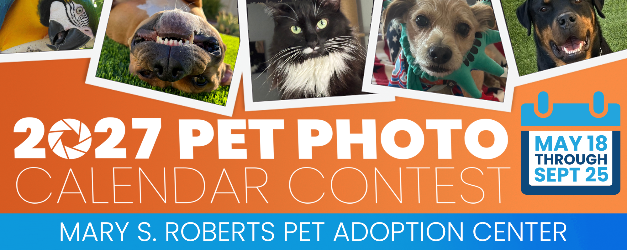 Banner for 2027 Pet Photo Fundraiser