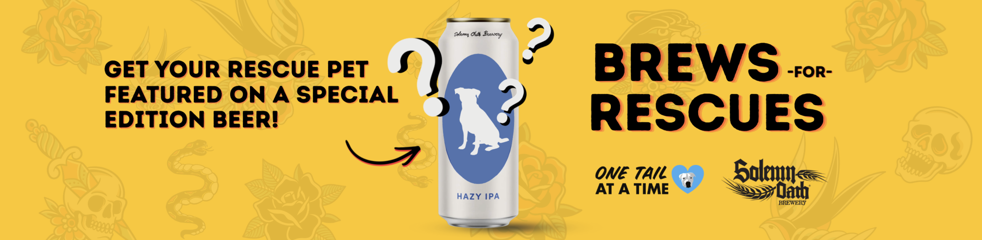 Banner for OTAT x Solemn Oath: Brews for Rescues Label Contest
