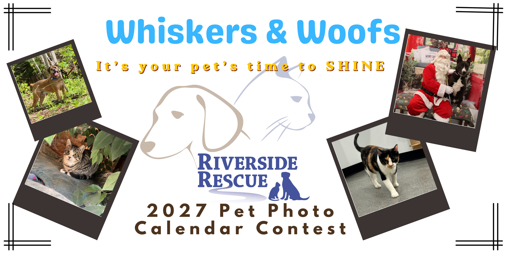 Banner for Whiskers & Woofs 2027 Pet Photo Contest