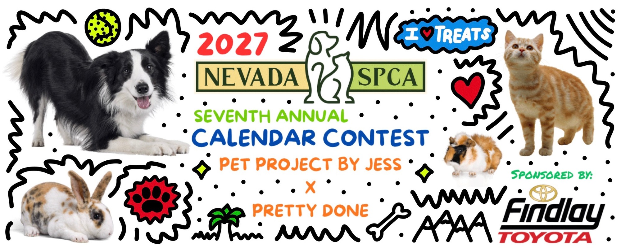Banner for 2027 Nevada SPCA Calendar Contest