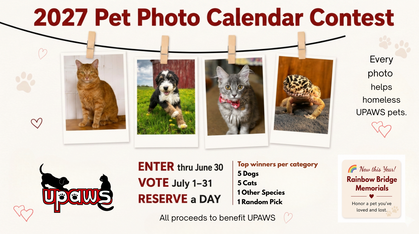 Logo for 2027 UPAWS Pet Calendar Contest