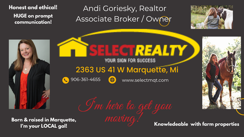 Select Realty, Inc. Andi Goriesky, Assoc Broker / Realtor