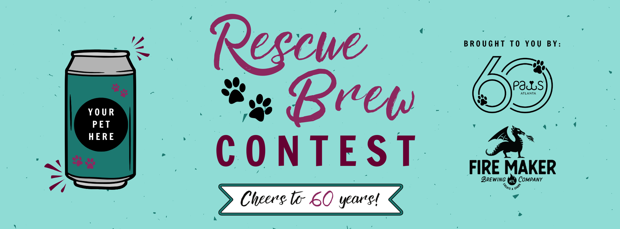Banner for PAWS Atlanta Rescue Brew Contest