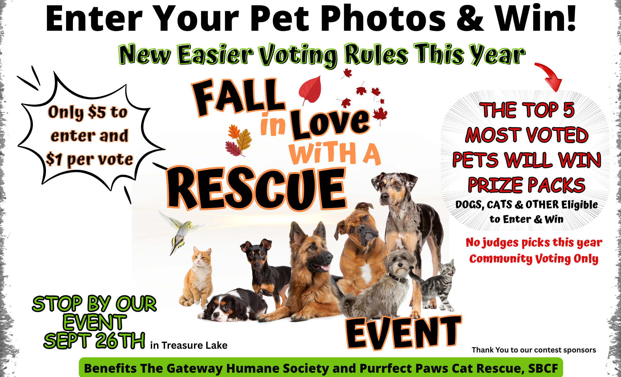 Banner for Annual Coldwell Banker Developac Realty Pet Photo Contest ~ NEW EASIER VOTING THIS YEAR!
