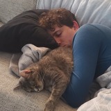 Entry image for Cat Nap with Dad