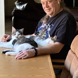 Entry image for Mark with Elvis and Evie