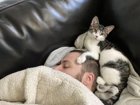 Entry image for Sleeping with dad. Clicking this image will show a larger photo