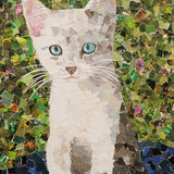 Entry image for Kelly Russell, Snowdrop (magazine pages and gel medium)