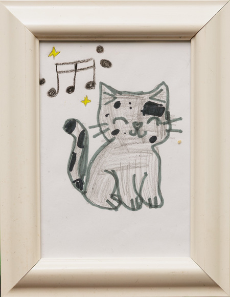 Entry image for Halle, Cat Loves a Song. Clicking this image will show a larger photo