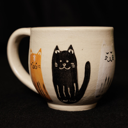 Entry image for Junko Hampton, Cat Mug. Clicking this image will show a larger photo