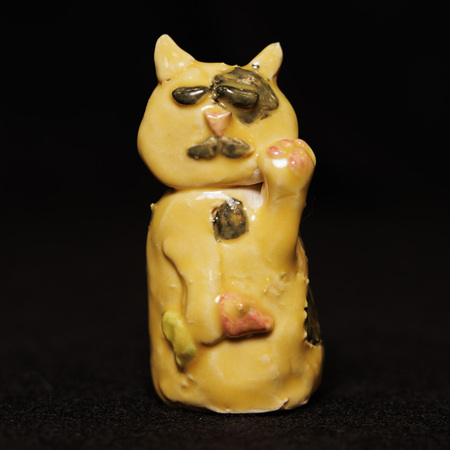 Entry image for Maylene Nelson, Sunny Cat Figurine. Clicking this image will show a larger photo
